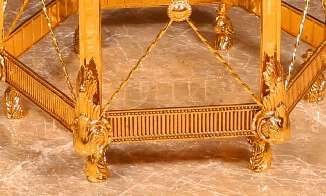 Bronz ayaklı sehpalar klasik ayak